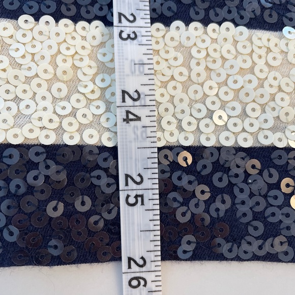 J. Crew Collection Striped Sequin Tank Top ~ Size Medium - Picture 5 of 6